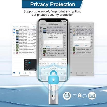 Vova™ 4-in-1 Flash Drive - 1TB Phone Storage (iPhone & Android)